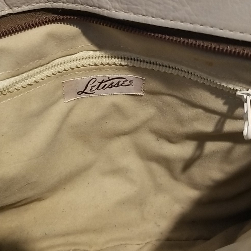 Vintage leather Letisse leather purse tan - Picture 2 of 4
